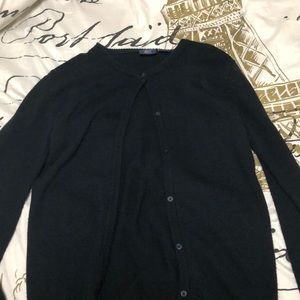 A black cardigan